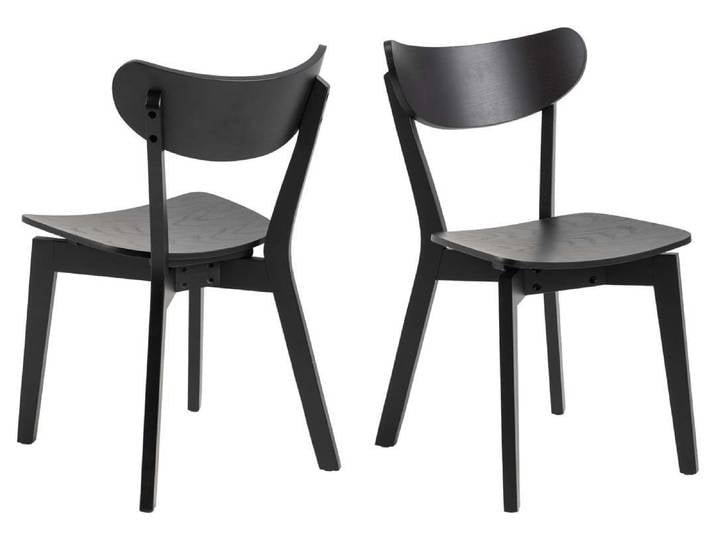 ACTONA GROUP Esszimmerstuhl 2er Set Roxby Esszimmerstuhl schwarz. (2 St)