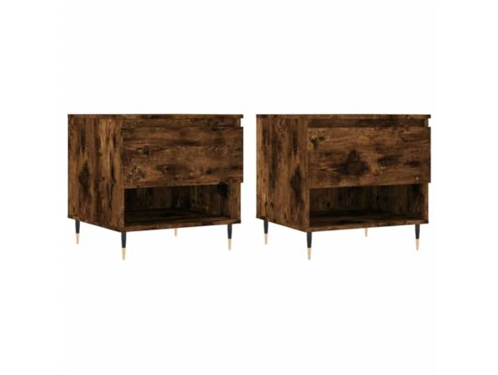 HKLGBVCR Couchtisch, 2-teilig, Rauchholz, 50 x 46 x 50 cm