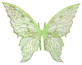 Smart Shopping Spot Sparkling Princess Angel Wing Fairy Wings Organza Dress Up Costume Party Prop For DIY Decorations green