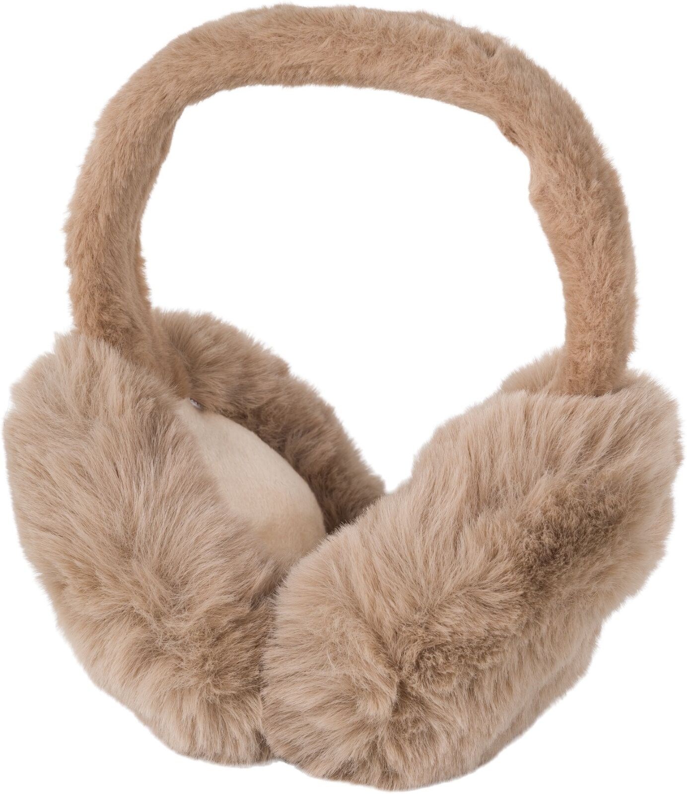 Ohrenwärmer STYLEBREAKER "Ohrenwärmer Einfarbig Teddyplüsch", Damen, grau (taupe), Obermaterial: 100% Polyester PES., Modisch, Mützen Ohrenwärmer
