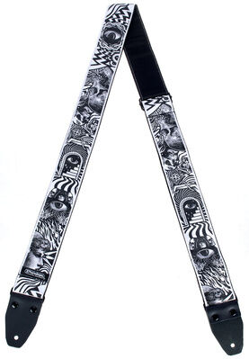 Dunlop I Love Dust Strap Skulls Noir
