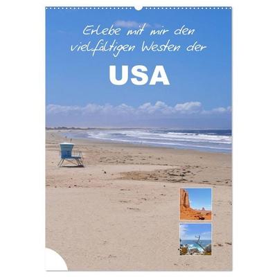 Erlebe mit mir den vielfältigen Westen der USA (Wandkalender 2026 DIN A2 hoch), CALVENDO Monatskalender