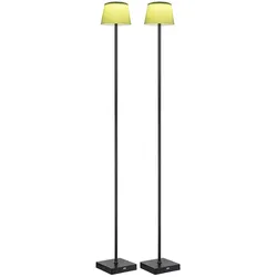 LED Stehleuchte Standleuchte Außenlampe Garten schwarz Dimmer H 120 cm 2er Set
