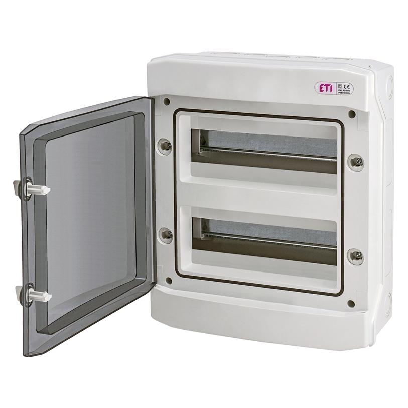 Eti Polam Modulare Schaltanlage ECH-24PT-s IP65 1x24 transparente Türen 001101067 (001101067)