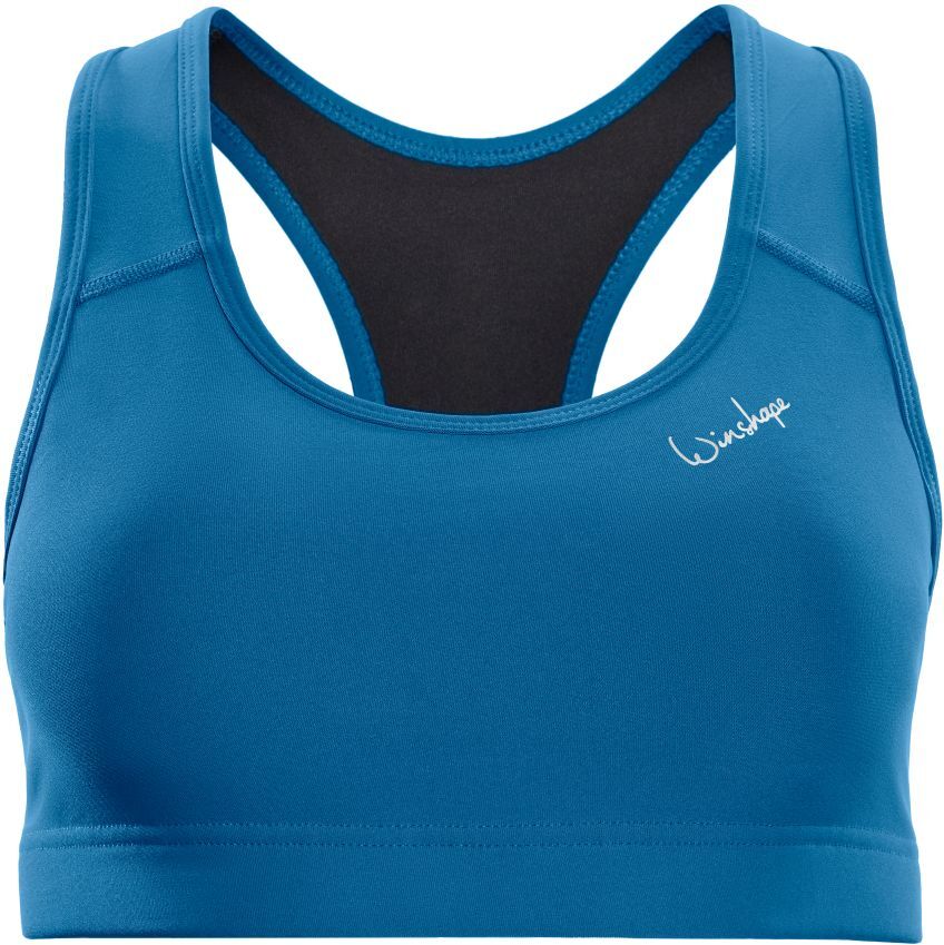 Sport-Bustier WINSHAPE "Functional Comfort Sport-BH SB102C", Damen, Gr. XXL, Normalgrössen, grün (teal grün), 85% Polyester, 15% Elasthan, BHs Sport-Bustier, mit herausnehmbaren Pads teal grün XXL, Normalgrössen