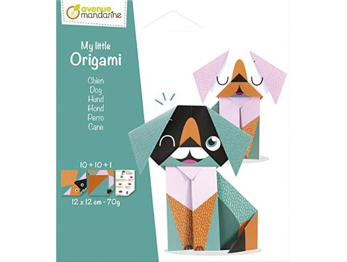 Origami, chien 20 flles 12x12 OR509C
