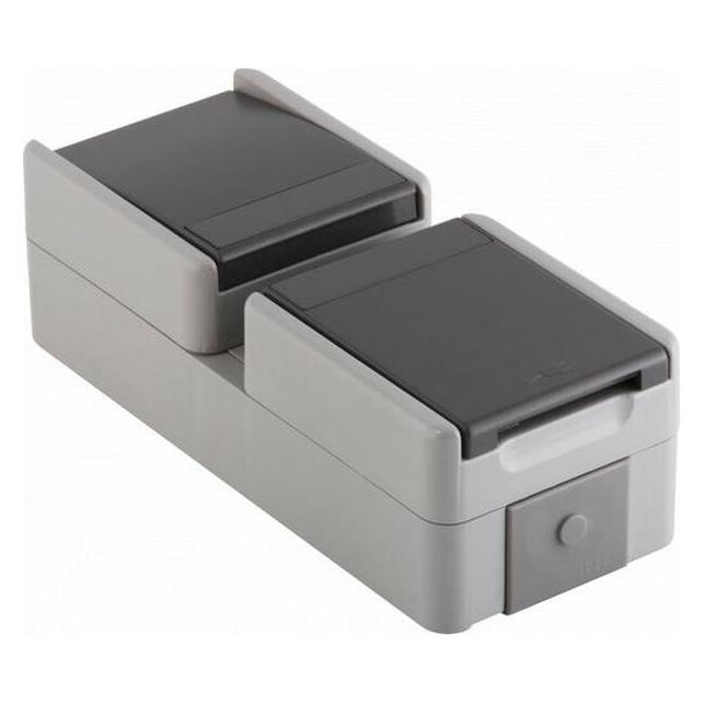 TEM STECKD+SCHALT 16A+10AX GY / TEMCAT CF17GY-U IP44 SET CF17GY-U (CF17GY-U)