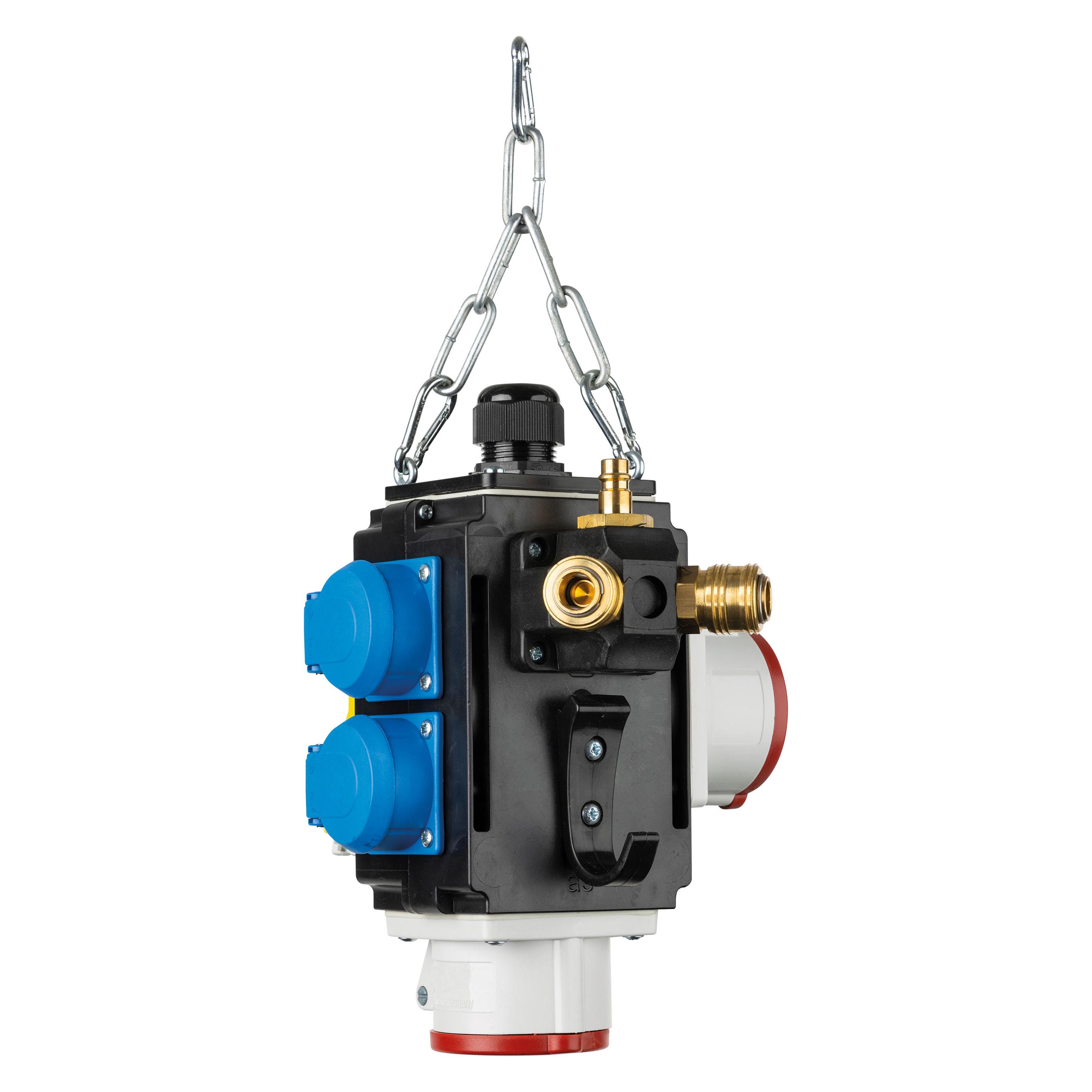 As - Schwabe Energiewürfel mit Druckluft- und Datenanschluss (4x, CEE 7/3, CEE 7/4, RJ45) (60766)
