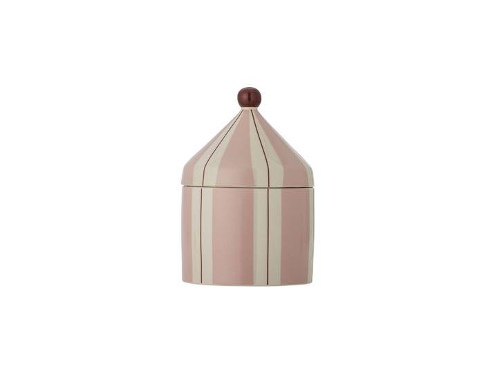 Pot avec couvercle Ø15,5xH25 cm en grès rose Cimmi