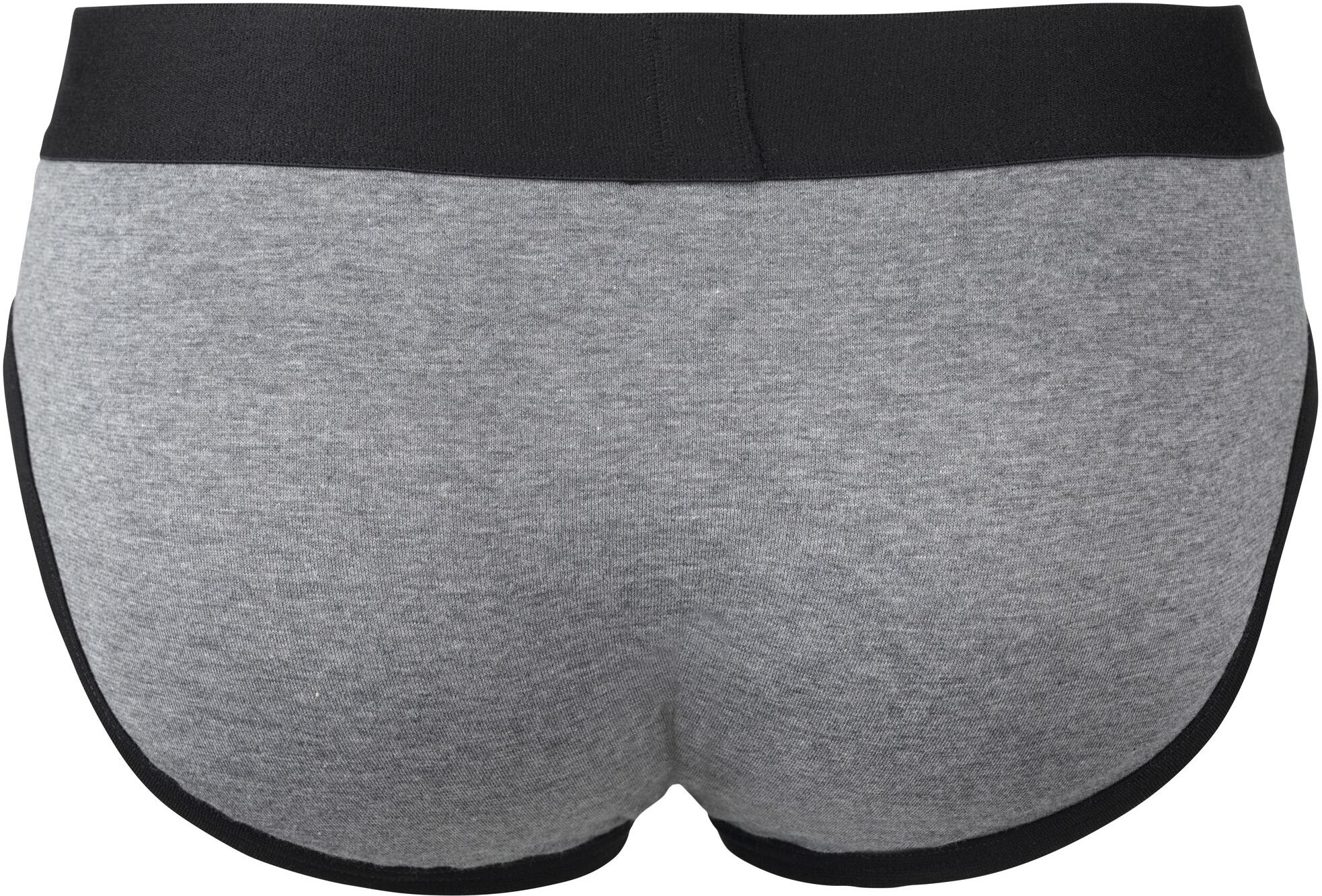 Slip ISA BODYWEAR "Slip-UP", Herren, Gr. L, grau (grau, melange), Obermaterial: 95% Baumwolle CO. 5% Elasthan EL., Unterhosen Slip grau, melange L