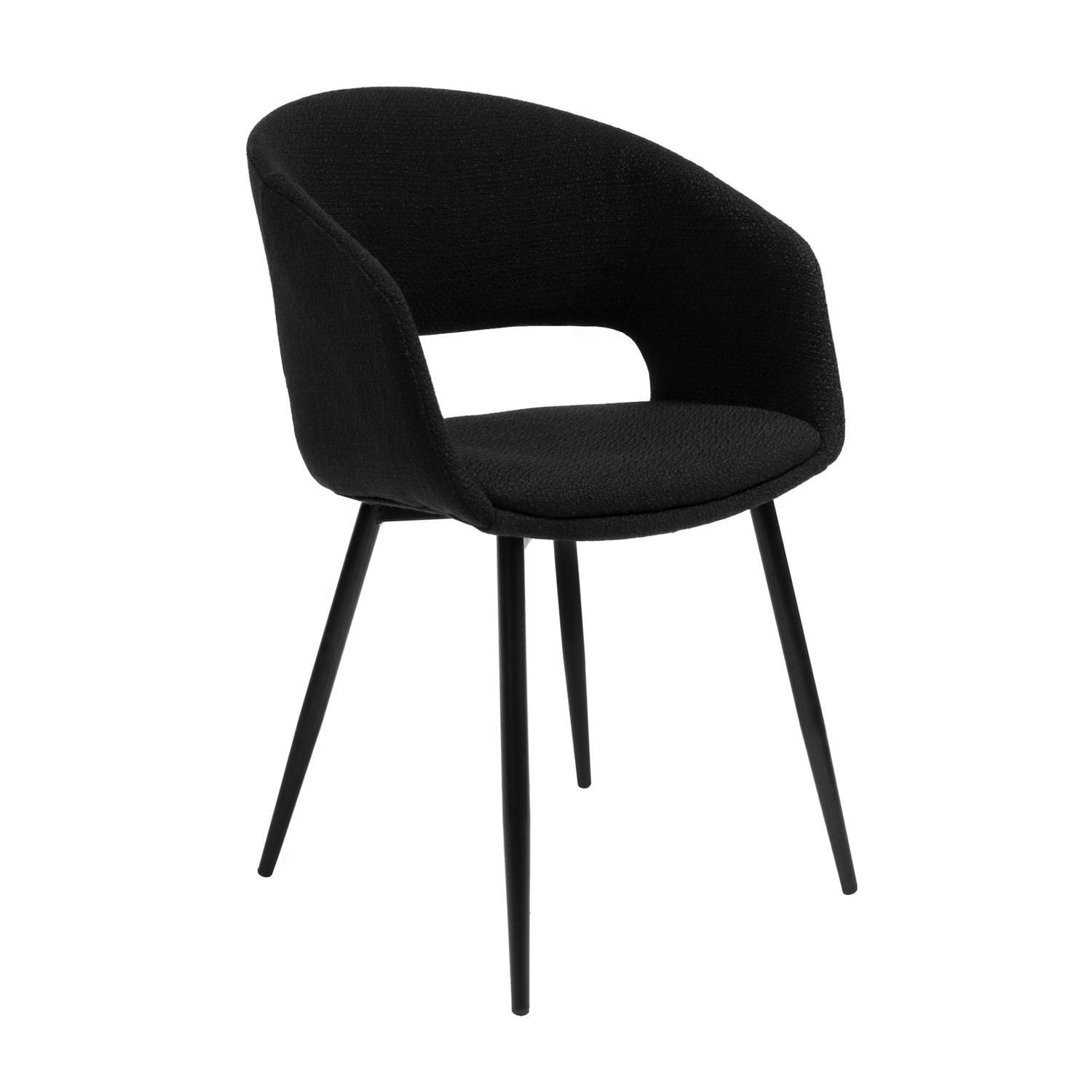 Dutchbone Kick stoel Dean - Zwart (set van 4)