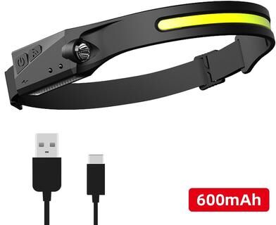 Multisell Products Hub Induction Headlamp COB LED Sensor Head Lamp USB Rechargeable With Multiple Lighting Modes td01 600mah