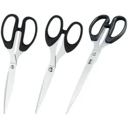 OTTO Office 3-tlg. Scheren-Set 15 / 20 / 25 cm silber