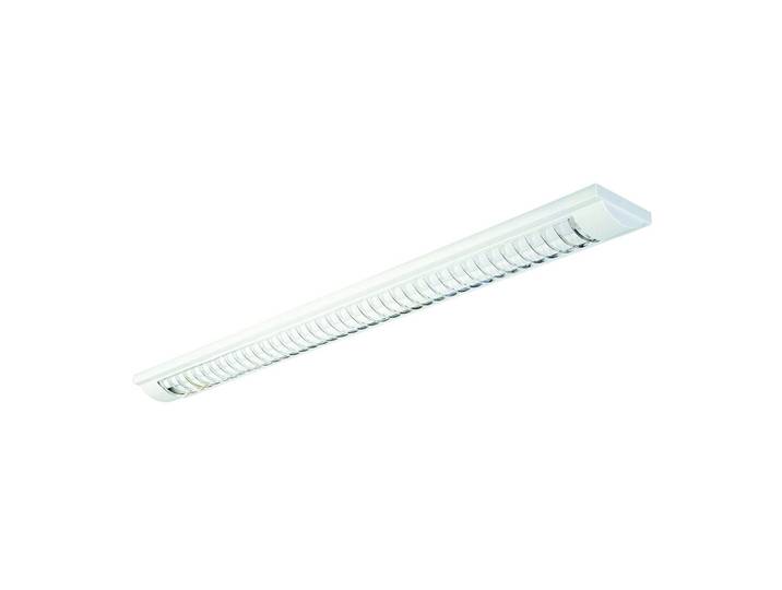 G & L Handels GmbH LED-Rasteranbauleuchte 444 mit G13/T8, weiß, weiß / opal, für Arbeitszimmer / Büro, Metall, Deckenlampe