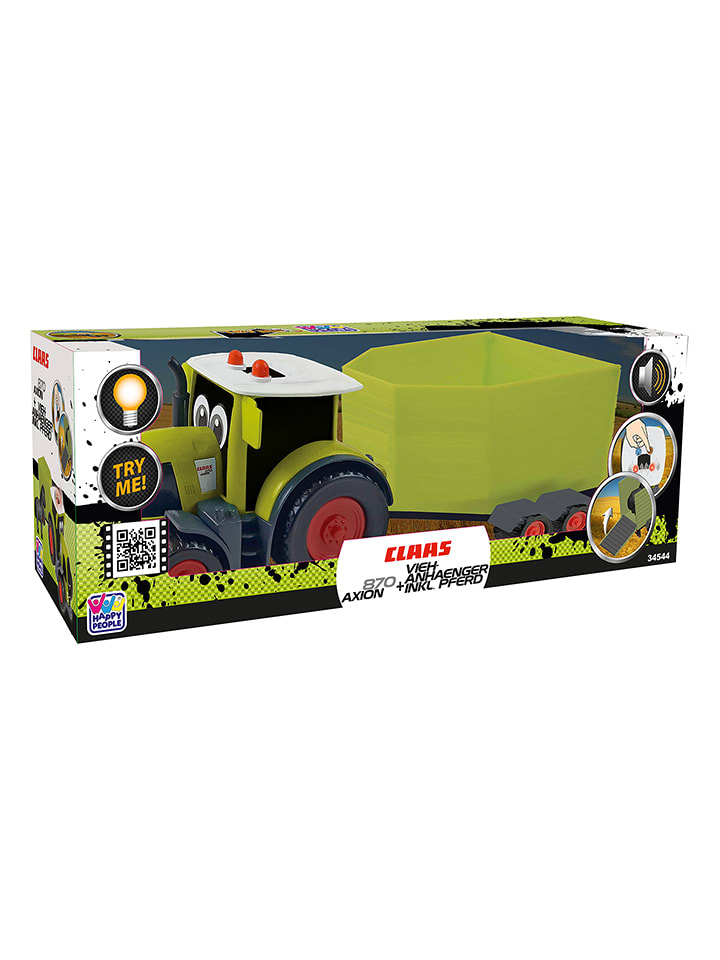 Happy People Traktor "Claas Kids Axion 870" mit Zubehör - ab 3 Jahren - onesize