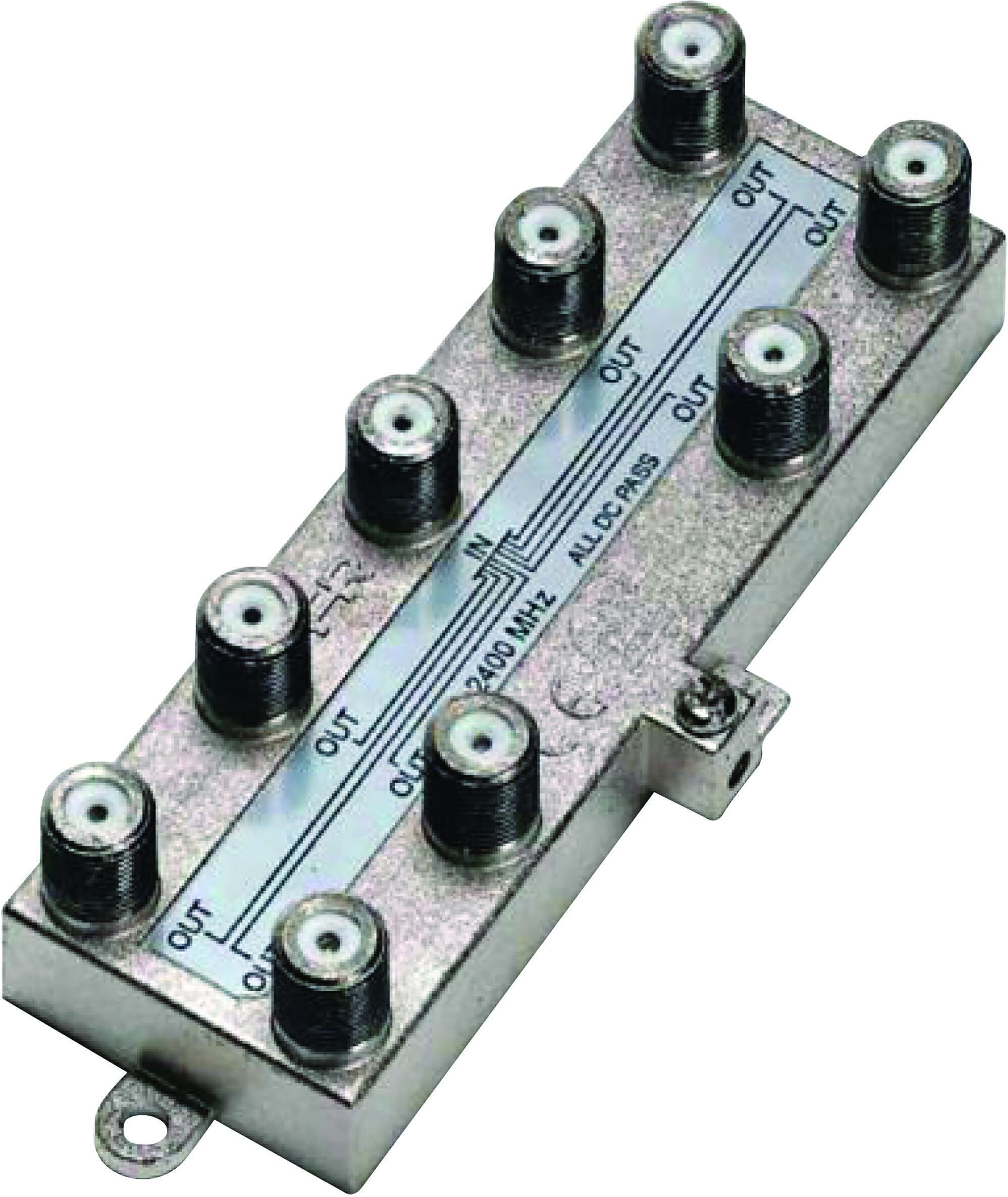 Tecnomat PARTITORE FRACARR 8 VIE 5-24Mhz 1 INGRESSO 8 USCITE CONNETTORE F