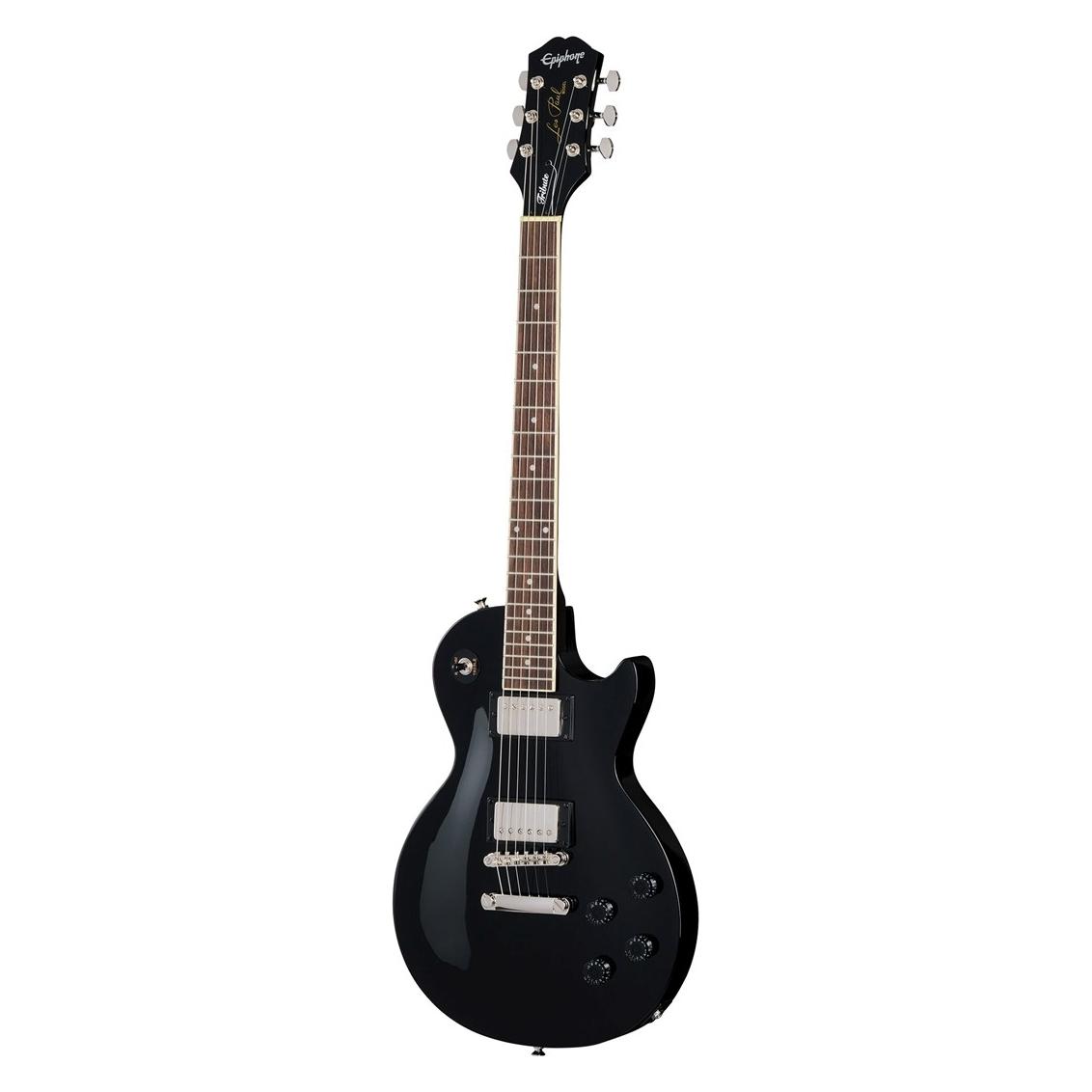 Epiphone Les Paul Tribute Ebony - elektrische Gitarre (E-Gitarre) (E1LPOEBNH1)