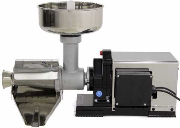 Tomatenpresse Reber 9000 NP INOX- N.5 - elektrischer Profi Induktionsmotor - 1200W-  Standard-Getriebemotor