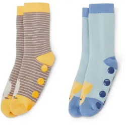 Tchibo - 2 Paar Kinder-Antirutsch-Socken - Kinder - Gr. 27-30 - hellblau
