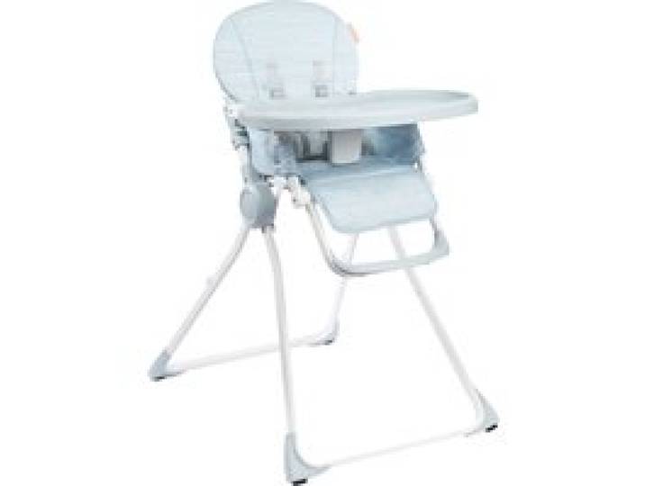 BADABULLE Chaise haute ultra compacte, avec repose-pieds.