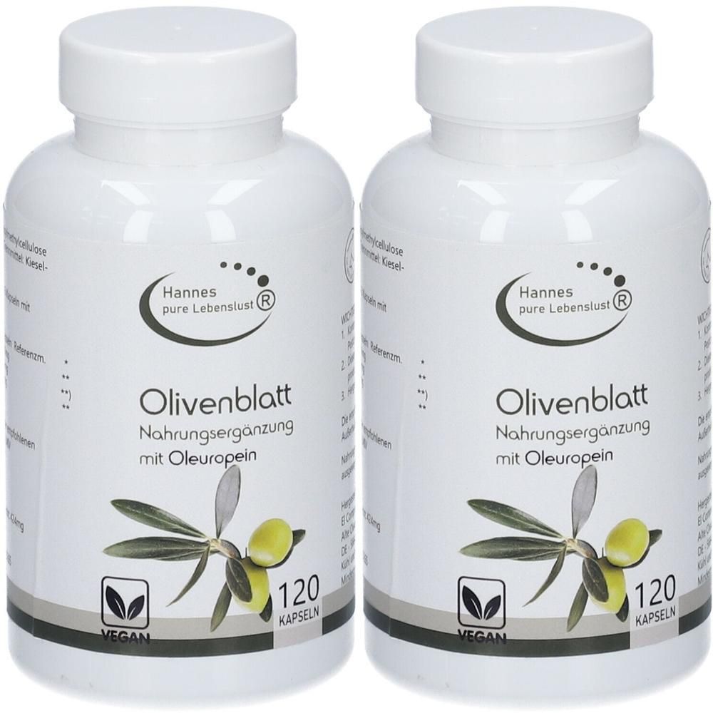 OLIVENBLATT-Extrakt Vegi Kapseln x2 2x120 St