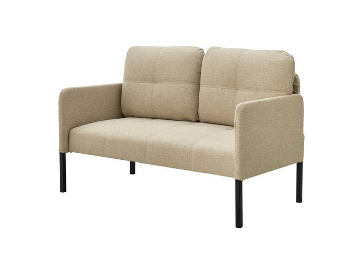 [en.casa] Sofa Reichling, Beige, Metall, 119x77x69 cm, Wohnzimmer, Sofas & Couches