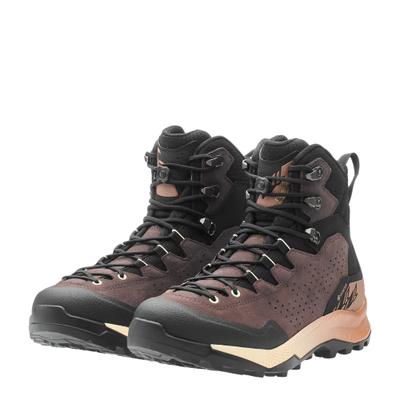 Wanderschuh LOWA "LOWA EXPLORER GORE-TEX MID WS", Damen, Gr. 40, altrosa, ton, Textil, Veloursleder, Schuhe Wanderschuh, wasserdicht, winddicht,atmungsaktiv dank GORE-TEX Membrane