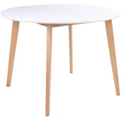Esstisch DROP VOJENS (DH 105x75 cm) - weiß - DH 105x75 cm