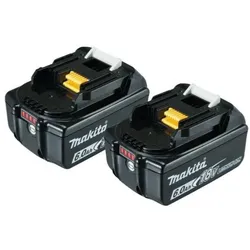 Makita Akku-Set: 2x BL1860B, 18V, 6,0Ah (197428-4)