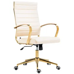 CLP Bürostuhl Havanna Kunstleder   Farbe: creme