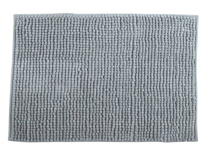 Badematte MSV Chenille Hellbgrau , grau, (60cm x 90cm ), 1 Stk., Kunstfaser, Badematten, Badematte