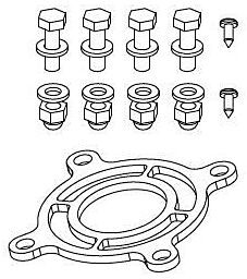 Grünbeck Flanschbefestigung BOXER 3/4"-1 1/4" 101216e BOXER 3/4" - 1 1/4"