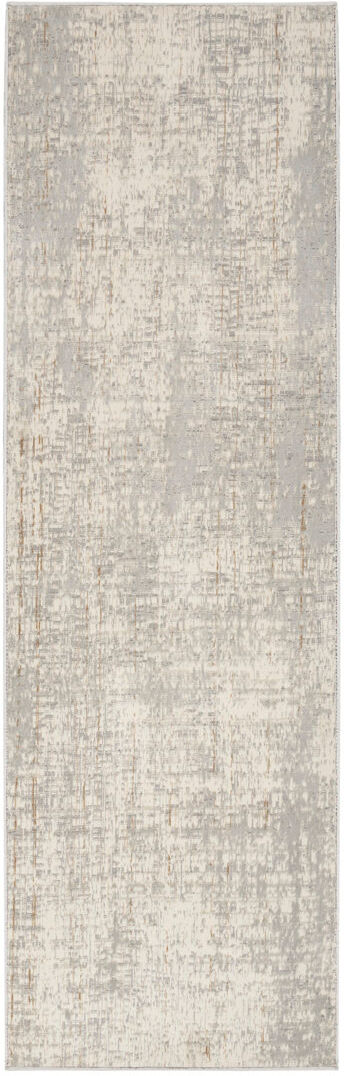 Calvin Klein Abstract Area Rug Gray Runner 69 x 221cm