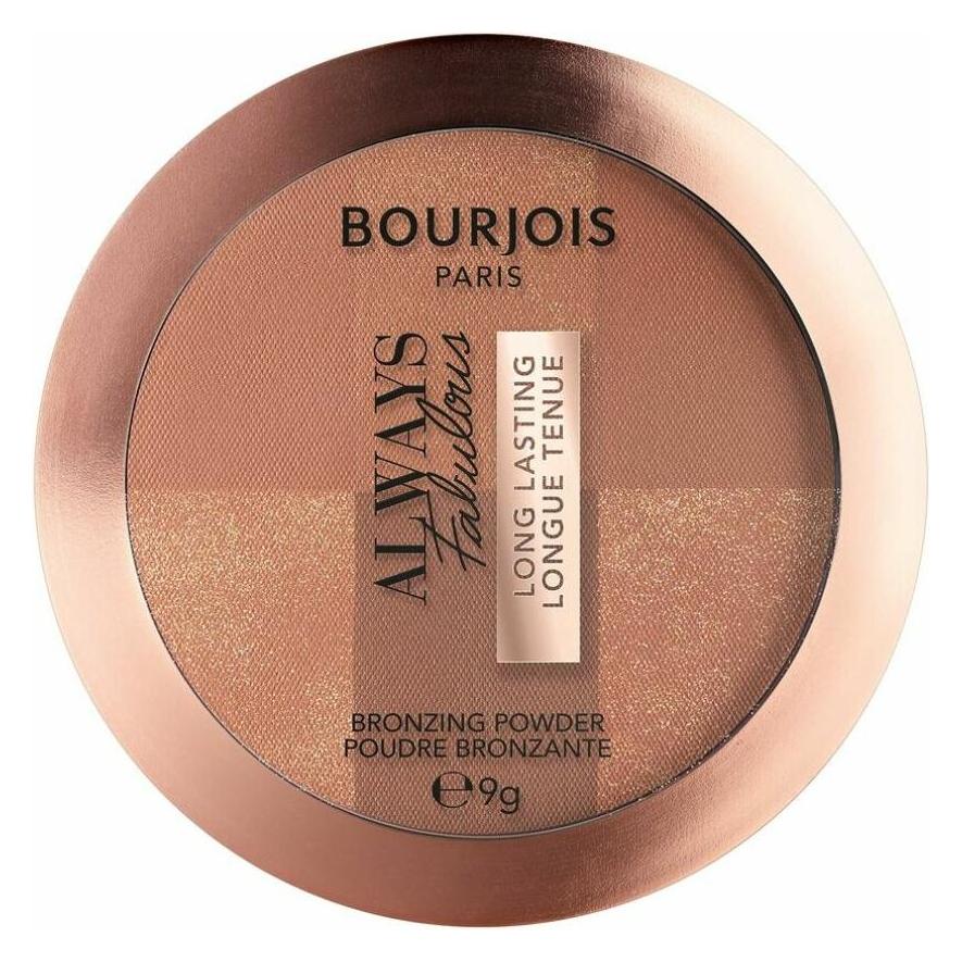 Bourjois Always Fabulous Bronzing Powder Bronzer F (002 Dark, Bronzer, 9 g) (159229)