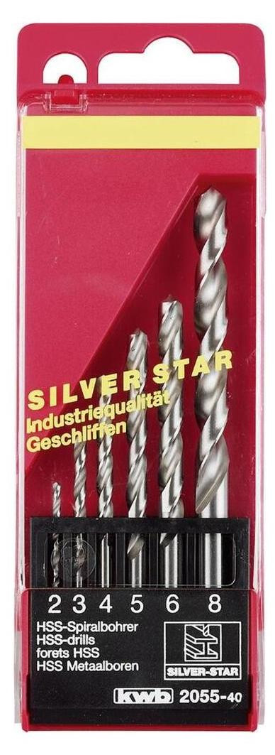 KWB Borenset Silver 2-8 mm, 6 stuks