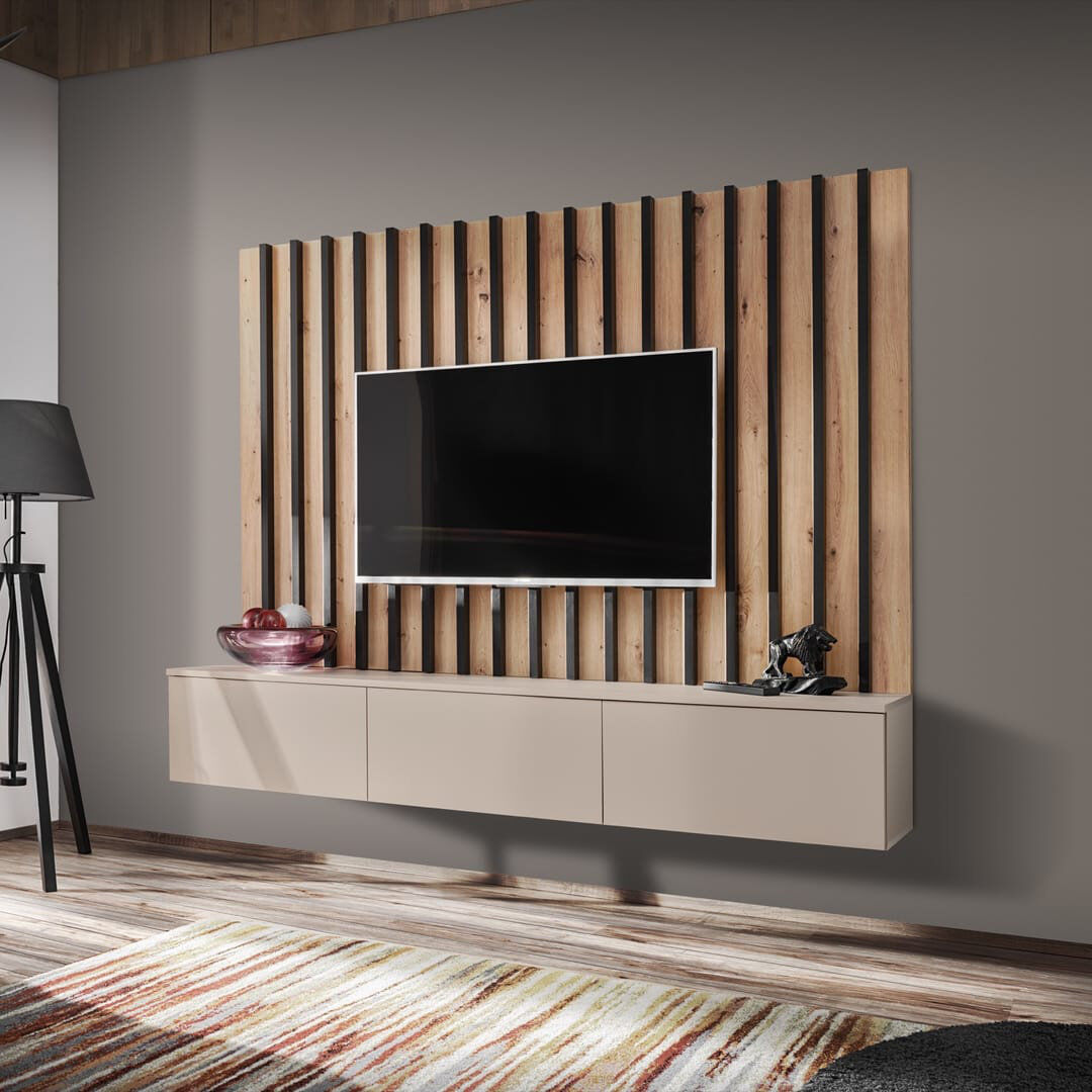 Brayden Studio Caler TV Stand for TVs up to 75" Cashmere 75"