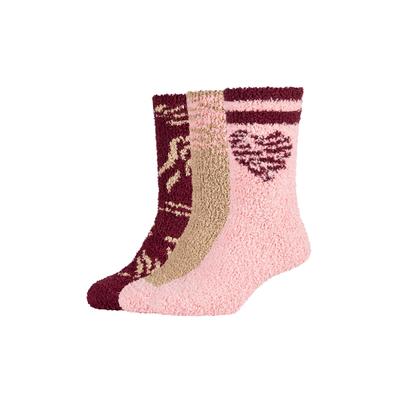 Socken CAMANO, Damen, Gr. 39-42, rosa (blush rosé), Obermaterial: 98% Polyester, 2% Elasthan, Socken Socken, mit gemustertem Design, angenehm wärmende, kuschelige Qualität