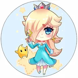 Essbares Papier „Prinzessin“ im blauen Kleid, 19,5 cm