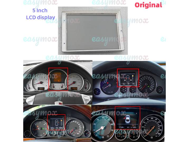 Écran LCD de 5 pouces pour écran de groupe d'instruments Porsche Cayenne Dashbaord 2002 – 2009 LQ050A5AG03