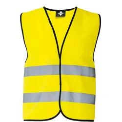 Korntex Unisex Basic Warnweste Warnschutz-Weste KXVW signal yellow 5XL