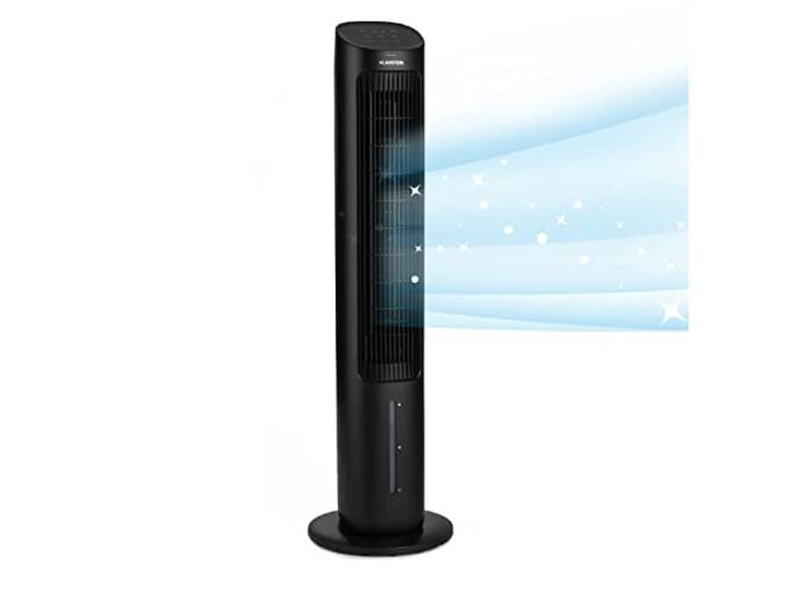 Klarstein Rafraichisseur d'Air Mobile 5-en-1\, Ioniseur\, Refroidisseur d'Air par Evaporation\, Silencieux avec Mode Nuit\, Humidificateur\, Ventilateur\, Purificateur\, 50W\, Débit d'air de 360m³/h