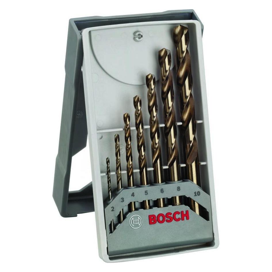 Bosch Zubehör PRO Stainless Steel HSS-Co Spiralbohrer-Set, 7-tlg. (10 Millimeter, 2 Millimeter, 3 Millimeter, 4 Millimeter, 5 Millimeter, 6 Millimeter, 8 Millimeter) (2608589296)