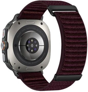 Everyday Crate Samsung Galaxy Watch Ultra Band Adjustable Nylon Watch Band Mountain Pattern Replacement Strap plum