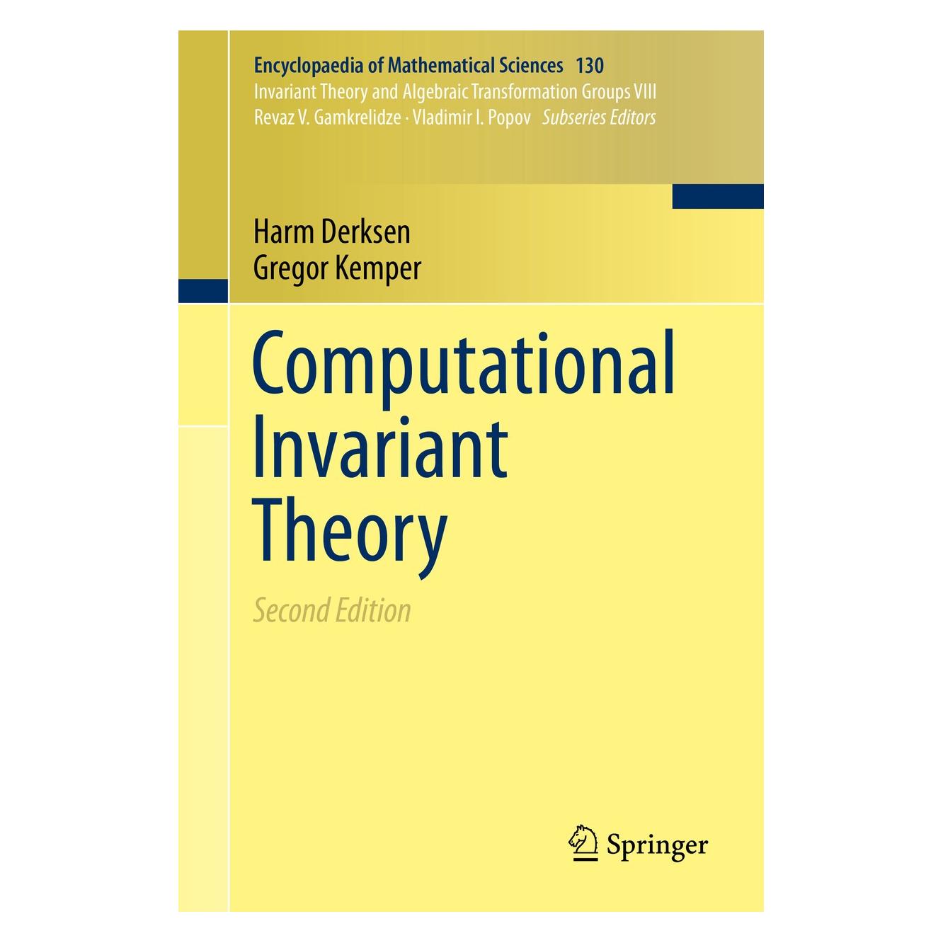Springer Computational Invariant Theory (Englisch, Hardcover, Gregor Kemper, Harm Derksen) (9783662484203)