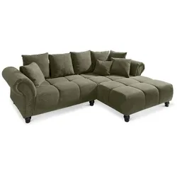 filippo Ecksofa Marta Cord Grün Olive