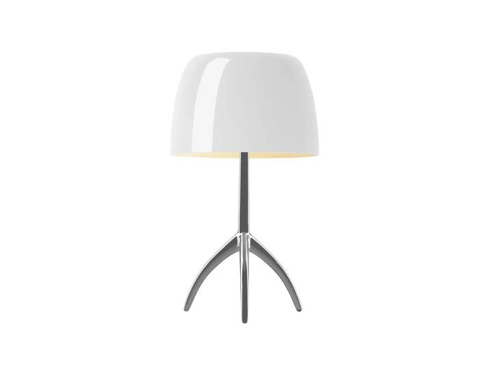 Foscarini Lumiere Grande dimmbare Tischleuchte weiß, Aluminium