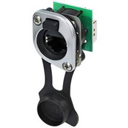 Neutrik NE8FDP-TOP Neutrik ECON NE8FDP-TOP - etherCON RJ45 Durchführungsbuchse TOP NE8FDP-TOP Buchse, Einbau Polzahl Sensoren 8P8C 1 St.