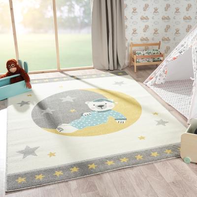 KALATY Kids Teddy Bear on the Moon Area Rug