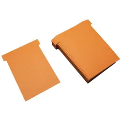 Ultradex, Zubehör Präsentieren, T-Karten Breitformat B92xH120mm rotorange VE=100 Stück