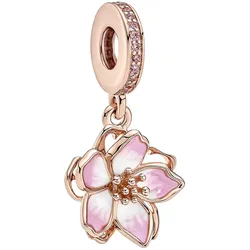 Pandora 780667C01 Charm-Anhänger Roségoldfarben Kirschblüte